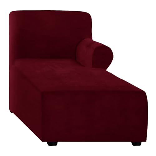 YZSMD Stretch Velvet Chaise Lounge Armsof Sofa Slipcover, L -förmige Couch -Beschützer mit Gummiband - perfekt für Wohnzimmermöbel YZSMD Stretch Velvet Chaise Lounge Armsof Sofa Slipcover, L -förmige Couch -Beschützer mit Gummiband - perfekt für Wohnzimmermöbel von YZSMD