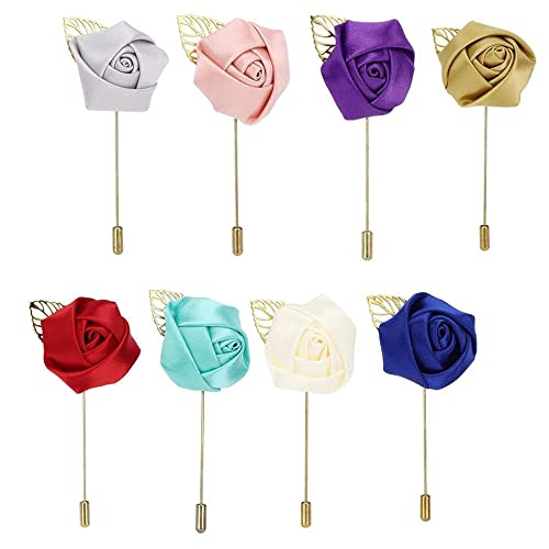 YZSZ 8 Stück Blumen Anstecknadel Boutonniere Handgefertigt Revers Pin Ansteckblume Bräutigam Boutonniere Hochzeit Rose einfach zu tragen für Braut Bräutigam Groomsman Brautjungfer Hochzeit Prom Party YZSZ 8 Stück Blumen Anstecknadel Boutonniere Handgefertigt Revers Pin Ansteckblume Bräutigam Boutonniere Hochzeit Rose einfach zu tragen für Braut Bräutigam Groomsman Brautjungfer Hochzeit Prom Party von YZSZ