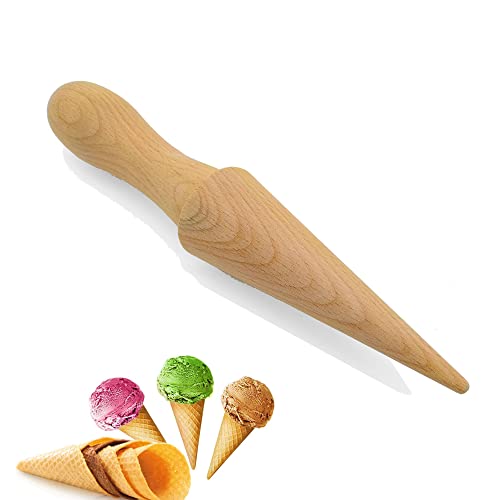 Eistüten Formen zur Herstellung Hörnchenformer Waffelkegel Eistüte Hörnchen Formen Home Made Waffelkegelroller Wiederverwendbar Geeignet für die Herstellung von DIY-Waffeln und Eistüten (Buche) von YZSZ