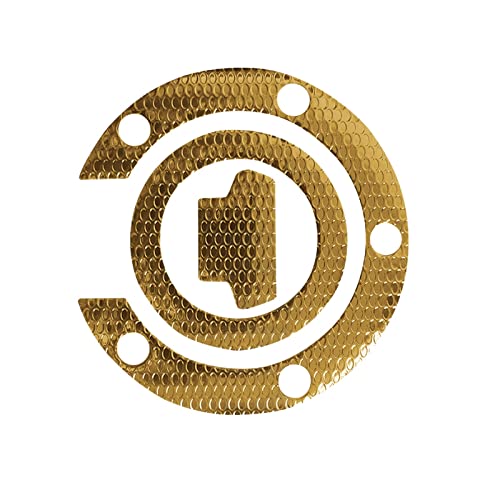 3D-Gastank-Tankdeckel-Abdeckungs-Schutz-Auflage-Aufkleber-Abziehbild-Griff Für Yamaha YZF-R1/R6 FZ1 FZ6 FZ6R FZ07 MT-07 FZ09 MT-09 FJ09 FJR1300 (Color : Gold) von YZTAC