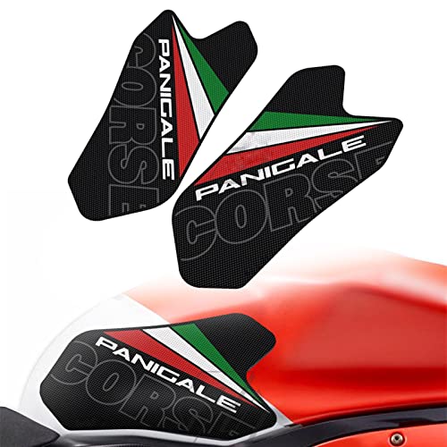 YZTAC Motorrad Für Ducati Panigale 899 959 1199 1299 V2 2012-2022 Anti-Rutsch-Seite Tankpad Schutz Kniegriffmatte Aufkleber von YZTAC