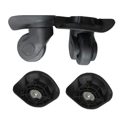 Kofferrollen Ersatzrollen 2 Paar A19 Ersatz-Gepäckräder Reparatur DIY-Zubehör for Reisekoffer(Small black) von YZWHKJ