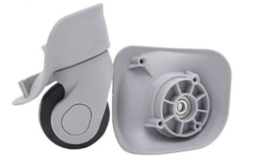 Kofferrollen Ersatzrollen 6 Stück Ersatzgepäckräder for Koffer, leise Gummiräder, Trolley-Teile, Reparatur, Handspinner, Lenkrolle, Universal(Grey a) von YZWHKJ