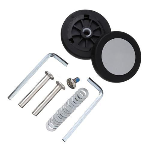Kofferrollen Ersatzrollen 8 Stück langlebige Reisegepäckräder mit Schrauben, Kofferteile, Achsen, Ersatz-Lenkrollen-Reparatursatz, DIY-Ersatzräder(56mm x 12mm-1) von YZWHKJ
