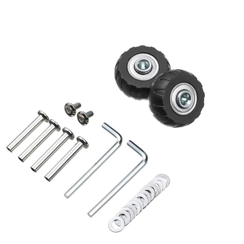 Kofferrollen Ersatzrollen 8-teiliges Universal-Ersatzrad-Kofferteil, langlebiges Ersatzachsen-Reparaturset for Lenkrollen, geräuscharme Lenkrolle mit Schraube(40mm-23mm) von YZWHKJ