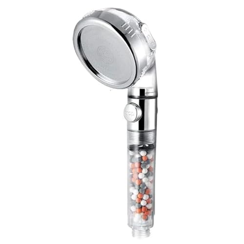 Leistungsstarker Duschkopf 3 Funktionen Hochdruck-SPA-Duschkopf Wassersparende Handheld-Regendusche(Shower Head D) von YZWHKJ