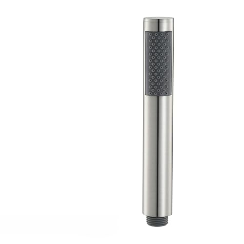 Leistungsstarker Duschkopf Grau/Roségold/Weiß/Gebürstetes Gold Edelstahl-Handbrause mit Hochdruck-Duschkopf, Duschzubehör(Brushed steel shower) von YZWHKJ