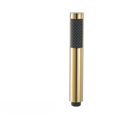 Leistungsstarker Duschkopf Grau/Roségold/Weiß/Gebürstetes Gold Edelstahl-Handbrause mit Hochdruck-Duschkopf, Duschzubehör(Polished gold shower) von YZWHKJ