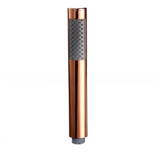 Leistungsstarker Duschkopf Grau/Roségold/Weiß/Gebürstetes Gold Edelstahl-Handbrause mit Hochdruck-Duschkopf, Duschzubehör(Polished rose gold) von YZWHKJ