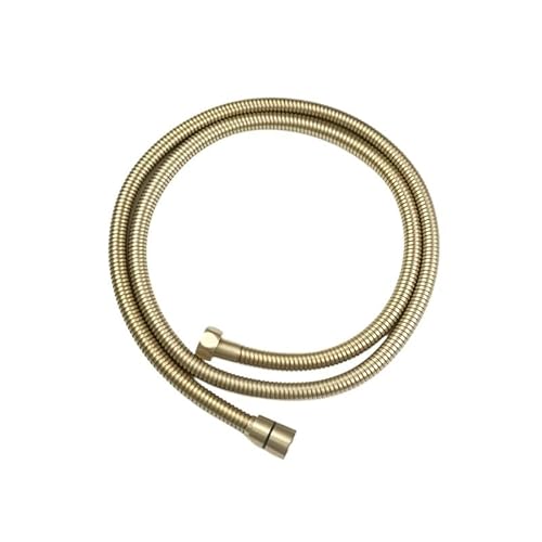 Leistungsstarker Duschkopf Handbrause aus Messing, gebürstet, goldene, weiße Badewannensprinkler(U) von YZWHKJ