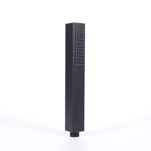 Leistungsstarker Duschkopf Quadratischer Handbrausekopf, Einzelfunktion, universeller wassersparender Sprinkler, kreative Mode(Black) von YZWHKJ