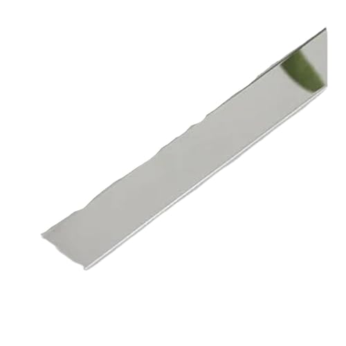 Selbstklebende Edelstahl Wandleiste 3,0 M Flache Dekorative Linie Edelstahl,selbstklebender Möbel-Wandaufkleber For Wand-Deckenkantenstreifen(Stainless Steel -B,1.5cm) von YZWHKJ