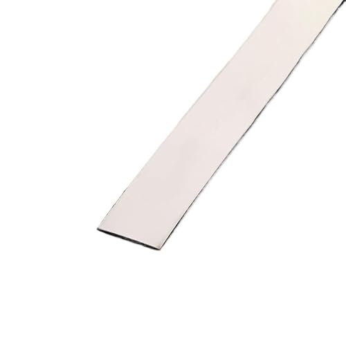 Selbstklebende Edelstahl Wandleiste 3,0 Meter/Rolle Wandaufkleberstreifen Spiegel/Pinsel Edelstahl Flach Selbstklebende Dekoration(1.5cm sliver,3.0m mirror) von YZWHKJ