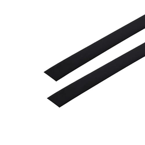 Selbstklebende Edelstahl Wandleiste 5M PVC-Dekorationslinie Selbstklebendes Hintergrundwand-Kantenband Streifen Deckenmöbel(Black,1.3cm) von YZWHKJ