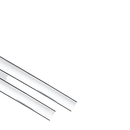 Selbstklebende Edelstahl Wandleiste 5M Selbstklebende Randnaht PVC Wanddekor, Zierlinie, Lückenaufkleber, Wohnzimmer, Metalloptik Streifen(Silver,2cm) von YZWHKJ