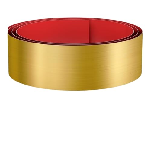 Selbstklebende Edelstahl Wandleiste Fußleistenabdeckung Aus Edelstahl,15,2 X 259,1 Cm,Selbstklebende Fußleiste For Unterseite Türen,Kücheninseln,Schränken,Küchenschränken(Gold) von YZWHKJ