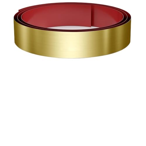 Selbstklebende Edelstahl Wandleiste Fußleistenabdeckung Aus Edelstahl,4 X 102 Zoll Große Fußleiste,Selbstklebende For Die Unterseite Türen,Kücheninseln,Schränken(Gold) von YZWHKJ