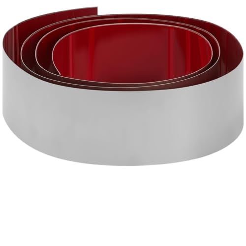 Selbstklebende Edelstahl Wandleiste Tür-Trittplatte, Zehenschutz Aus Edelstahl, Trittplatte, Türunterseitenschutz Metall, Kommerzielle Fußleistenplatte (Silber, 6 X 102 Zoll)(Silver,3 x 102 Inch) von YZWHKJ