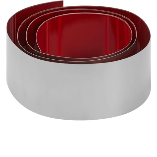 Selbstklebende Edelstahl Wandleiste Tür-Trittplatte, Zehenschutz Aus Edelstahl, Trittplatte, Türunterseitenschutz Metall, Kommerzielle Fußleistenplatte (Silber, 6 X 102 Zoll)(Silver,6 x 102 Inch) von YZWHKJ