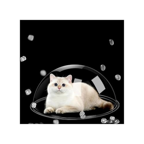 Transparentes Acryl-Hundezaunfenster Raumkapsel Katzennest Klares DIY-Material Transparente Katzenkletter-Acrylkuppelabdeckung Staub Katzenhaus Heimtierbedarf Produkte(Diameter 40cm) von YZWHKJ