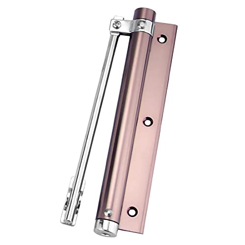 Türschließer Automatisch Automatische Türschließer einzelner Federfestigkeit einstellbares oberflächenmontiertes Edelstahltür selbstschließendes Scharnier(Rose gold) von YZWHKJ
