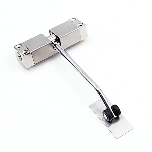 Türschließer Automatisch Edelstahlautomatische Federtürschließer Türschließvorrichtung kann die Türschließeinrichtung einstellen Möbeltür Hardw(Silverr) von YZWHKJ