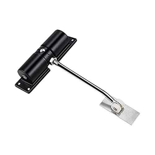 Türschließer Automatisch Tür näher Haushalt Schwarz Gürtelrad Einstellbar Automatisches Türschließlicht Zinklegierung Feder Näher von YZWHKJ