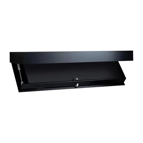 YZWHKJ Schrank Mit Geheimfach 15,74 × 2,83 Zoll Regal mit Fach, verdecktes schwebendes, wandmontierte Aufbewahrungslösung(Black) von YZWHKJ