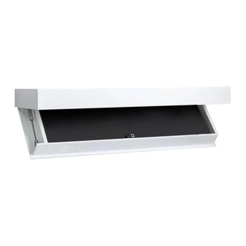 YZWHKJ Schrank Mit Geheimfach 15,74 × 2,83 Zoll Regal mit Fach, verdecktes schwebendes, wandmontierte Aufbewahrungslösung(White) von YZWHKJ