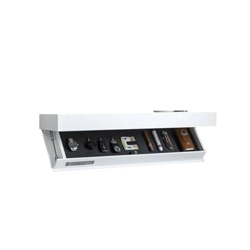 YZWHKJ Schrank Mit Geheimfach Einfaches, an der Wand montiertes Weinregal(White) von YZWHKJ