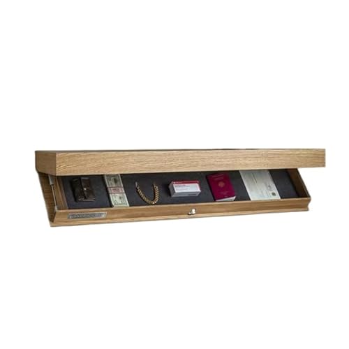 YZWHKJ Schrank Mit Geheimfach Einfaches, an der Wand montiertes Weinregal(Wood Color) von YZWHKJ