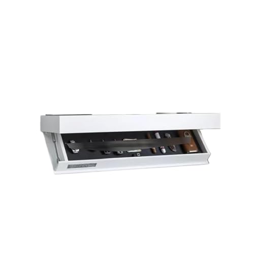 YZWHKJ Schrank Mit Geheimfach Verstecktes schwebendes Regal, wandmontierte Aufbewahrungslösung, ideal for Wohnzimmer oder Büro(White) von YZWHKJ