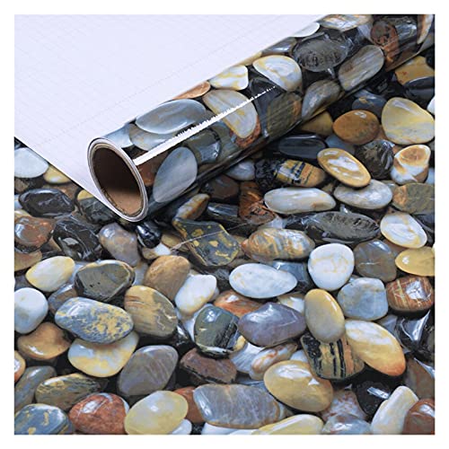 YZWHKJ Tapete Vliestapete 3D Cobblestone Selbstklebende Tapete Vinyl Wrap Film Küche Arbeitsplatte Peelstab Aufkleber DIY Wandaufkleber 55 Cm * 10m(1mx40cm) von YZWHKJ