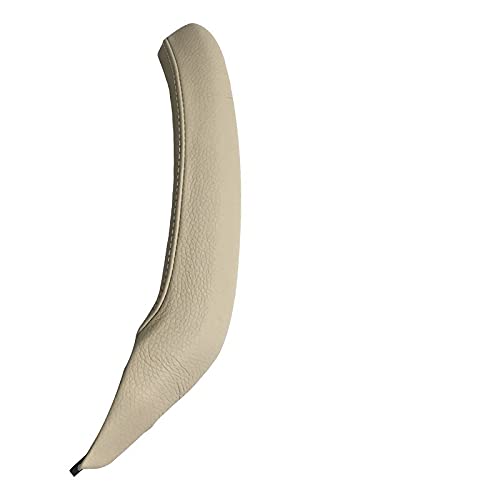 YZWHKJ Türgriff Innen Auto Auto Innentürgriff Lederabdeckung passend für BMW X3 X4 F25 F26 2010-2016(Beige Left) von YZWHKJ