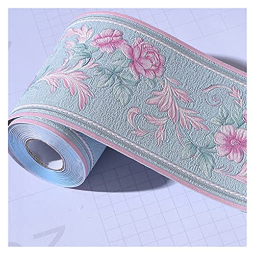 YZWHKJ Wandbordüre Selbstklebend 10cm * 5m Wall Border Aufkleber Badezimmer Wohnzimmer Küche Esszimmer Home Baseboard Selbstklebende Wandaufkleber Fliesen PVC(13) von YZWHKJ