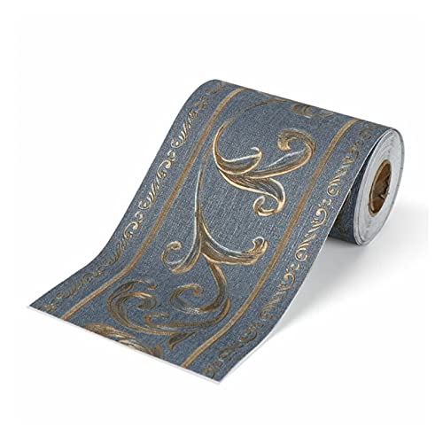 YZWHKJ Wandbordüre Selbstklebend 5M Wall Border-Aufkleber PVC Wasserdichte Baseboard Sockellinie Taille Linie Wandgrenze Wandaufkleber für Wohnzimmer(Blue) von YZWHKJ