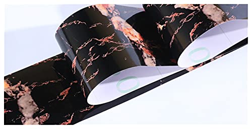 YZWHKJ Wandbordüre Selbstklebend Baseboard Wandaufkleber Selbstklebende Wasserdichte Fliesen-Taille-Aufkleber Wohnzimmer-Korridor-Grenze Dekorative Boden(D,W 10cmx H 500cm) von YZWHKJ