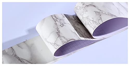 YZWHKJ Wandbordüre Selbstklebend Baseboard Wandaufkleber Selbstklebende Wasserdichte Fliesen-Taille-Aufkleber Wohnzimmer-Korridor-Grenze Dekorative Boden(L,W 12cmx H 500cm) von YZWHKJ