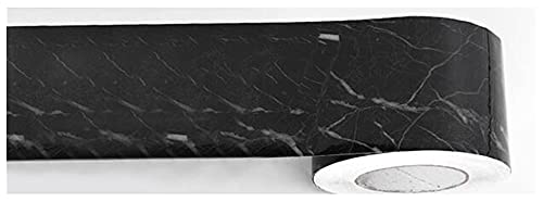 YZWHKJ Wandbordüre Selbstklebend Baseboard Wandaufkleber wasserdicht selbstklebend PVC Sockelleizzeile Marmormuster Holzkornfliesen Türrahmen Tapete(YA10101,12x500cm) von YZWHKJ