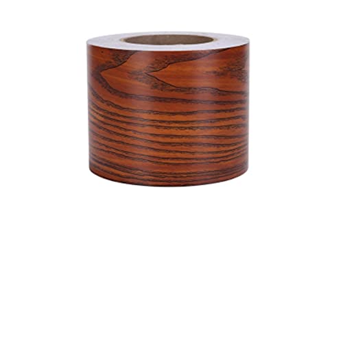 YZWHKJ Wandbordüre Selbstklebend DIY. Selbstklebende Baseboard Boden Kontakt Papier Holz Stil Sockellinie Aufkleber Wasserdichte Vinyl-Taille Linie Wallpaper Wohnkultur(Wood 8602) von YZWHKJ