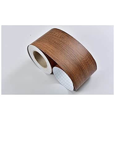 YZWHKJ Wandbordüre Selbstklebend DIY. Selbstklebende Baseboard Boden Kontakt Papier Holz Stil Sockellinie Aufkleber Wasserdichte Vinyl-Taille Linie Wallpaper Wohnkultur(Wood EW) von YZWHKJ
