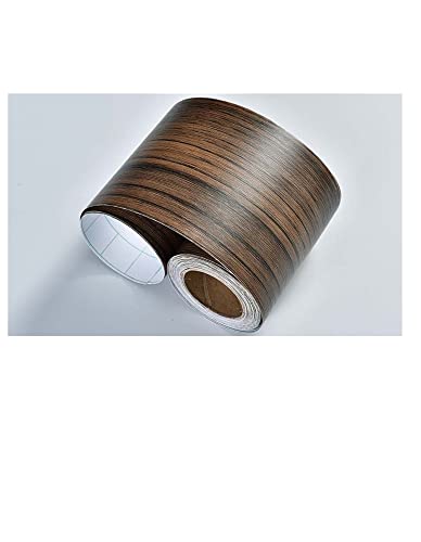 YZWHKJ Wandbordüre Selbstklebend DIY. Selbstklebende Baseboard Boden Kontakt Papier Holz Stil Sockellinie Aufkleber Wasserdichte Vinyl-Taille Linie Wallpaper Wohnkultur(Wood PI) von YZWHKJ