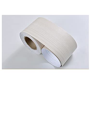 YZWHKJ Wandbordüre Selbstklebend DIY. Selbstklebende Baseboard Boden Kontakt Papier Holz Stil Sockellinie Aufkleber Wasserdichte Vinyl-Taille Linie Wallpaper Wohnkultur(Wood WM) von YZWHKJ