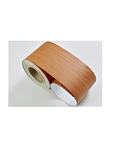 YZWHKJ Wandbordüre Selbstklebend DIY. Selbstklebende Baseboard Boden Kontakt Papier Holz Stil Sockellinie Aufkleber Wasserdichte Vinyl-Taille Linie Wallpaper Wohnkultur(Wood YE) von YZWHKJ