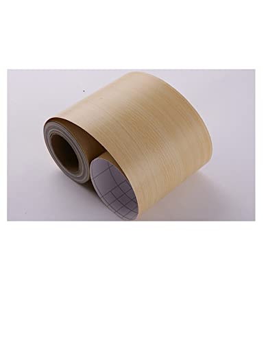 YZWHKJ Wandbordüre Selbstklebend DIY. Selbstklebende Baseboard Boden Kontakt Papier Holz Stil Sockellinie Aufkleber Wasserdichte Vinyl-Taille Linie Wallpaper Wohnkultur(Wood YW) von YZWHKJ