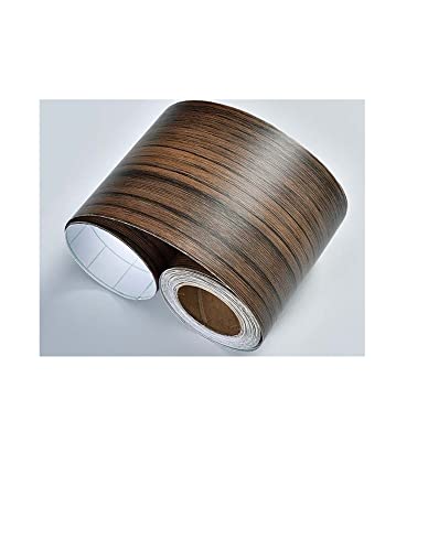YZWHKJ Wandbordüre Selbstklebend DIY. Selbstklebende Baseboard Bodenaufkleber Holz Stil Sockellinie Wasserdichte Vinyl-Taille Linie Tapete Moderne Aufkleber Wohnkultur(Wood PI,5 Meters) von YZWHKJ