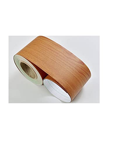 YZWHKJ Wandbordüre Selbstklebend DIY. Selbstklebende Baseboard Bodenaufkleber Holz Stil Sockellinie Wasserdichte Vinyl-Taille Linie Tapete Moderne Aufkleber Wohnkultur(Wood YE,5 Meters) von YZWHKJ