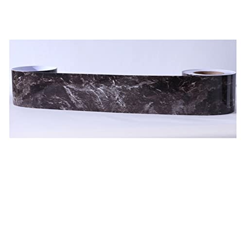 YZWHKJ Wandbordüre Selbstklebend Marmor-Baseboard-Wandaufkleber Selbstklebende wasserdichte Fliesen-Taille Linie Aufkleber Wohnzimmer Fenster-Sill-Rahmenboden-Tapete(GS-09,10CM x 5M) von YZWHKJ