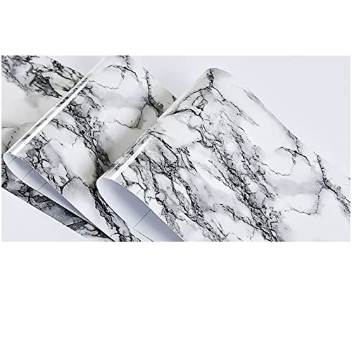 YZWHKJ Wandbordüre Selbstklebend Marmor-Baseboard-Wandaufkleber Selbstklebende wasserdichte Fliesen-Taille Linie Aufkleber Wohnzimmer Fenster-Sill-Rahmenboden-Tapete(HH-03,10CM x 10M) von YZWHKJ