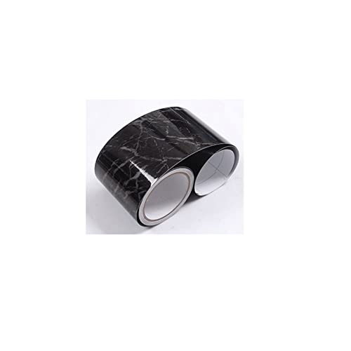 YZWHKJ Wandbordüre Selbstklebend Marmor-Baseboard-Wandaufkleber Selbstklebende wasserdichte Fliesen-Taille Linie Aufkleber Wohnzimmer Fenster-Sill-Rahmenboden-Tapete(HJG-08,10CM x 10M) von YZWHKJ